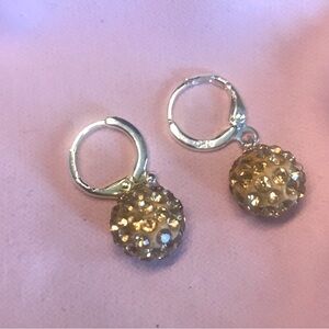 Austrian crystal Gold and Silver Earrings